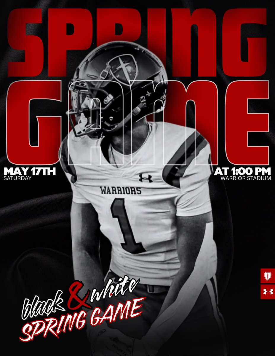 Cornerstone Warrior Football (@cornerstonefb) on Twitter photo need y’all there! ⚫️🆚⚪️
<a href="/coach9cg/">Clayton Guillory</a> <a href="/CCSRecruitingFB/">Cornerstone Football Recruiting</a>
🗓️ Sat. 5/17
⏰ 1 PM
🏟️ Warrior Stadium need y’all there! ⚫️🆚⚪️
<a href="/coach9cg/">Clayton Guillory</a> <a href="/CCSRecruitingFB/">Cornerstone Football Recruiting</a>
🗓️ Sat. 5/17
⏰ 1 PM
🏟️ Warrior Stadium
