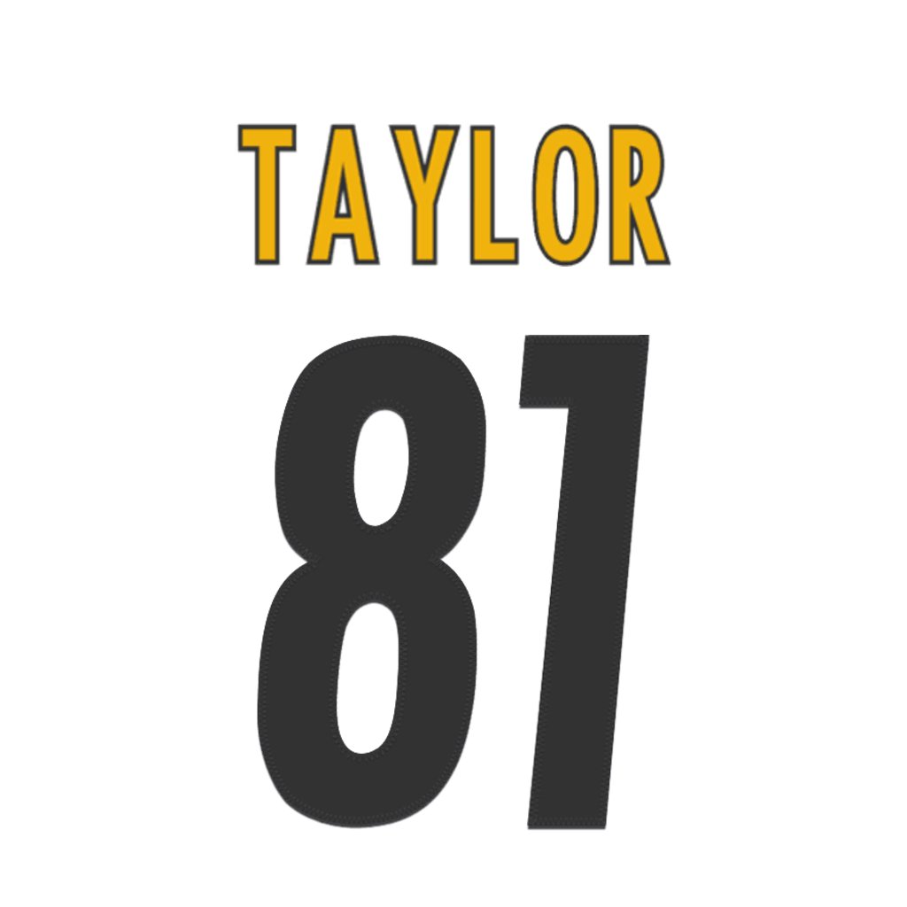 Pittsburgh Steelers WR Roc Taylor (<a href="/Roc2shot/">Roc</a>) is wearing number 81. Last assigned to MyCole Pruitt. #HereWeGo
