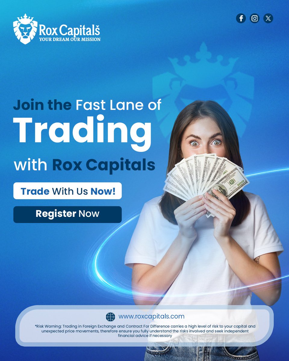 RoxCapitals's tweet image. 🚀 Join the Fast Lane of Trading with Rox Capitals

Experience speed, precision, and powerful tools—all designed to keep you ahead in today’s dynamic markets.

Start today: champ.ly/v7O_UZgS 

#RoxCapitals #FastLaneTrading #SmartInvesting #CFDTrading #TradeWithRox
