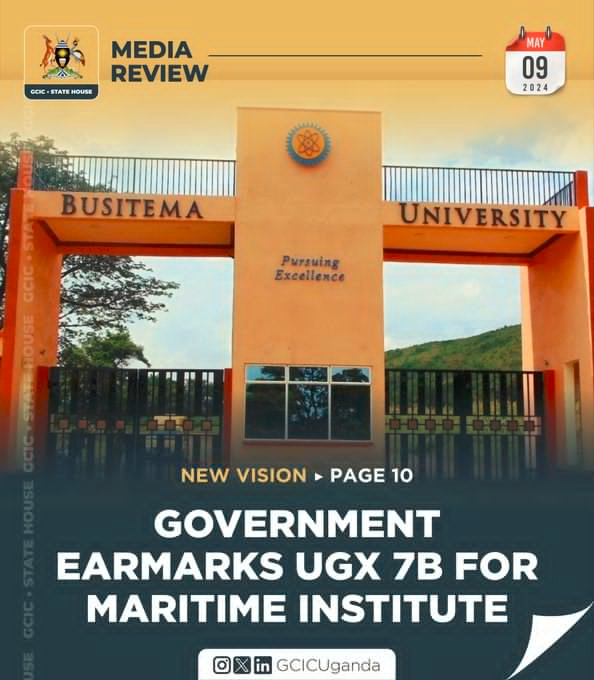 MoureenMusiime's tweet image. &quot;The government has allocated UGX 7 billion to establish a Maritime Institute, a major step towards boosting Uganda&apos;s maritime sector and creating new opportunities. 🚢💡 #MaritimeDevelopment #Uganda #UGX7Billion&quot;
