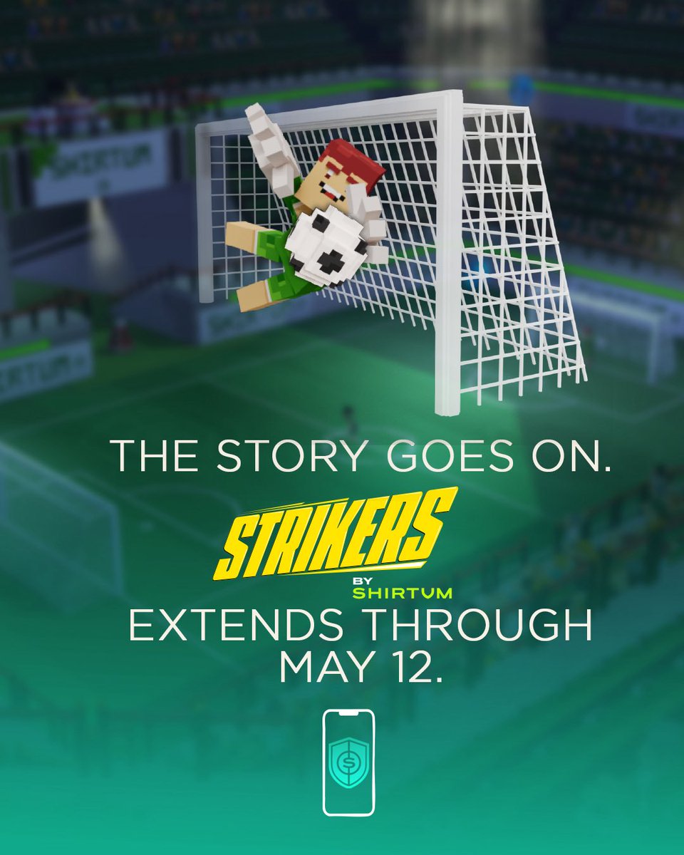 The hype’s not over — we’re EXTENDING!

#ShirtumStrikers continues until May 12, 16:00 CET 🎮

That’s 3 more days of action, skills, and extra chances to WIN big!
Weekly &amp; overall winners will be revealed on the final day.

Step up. Show what you’ve got.🎯

See you in the arena!