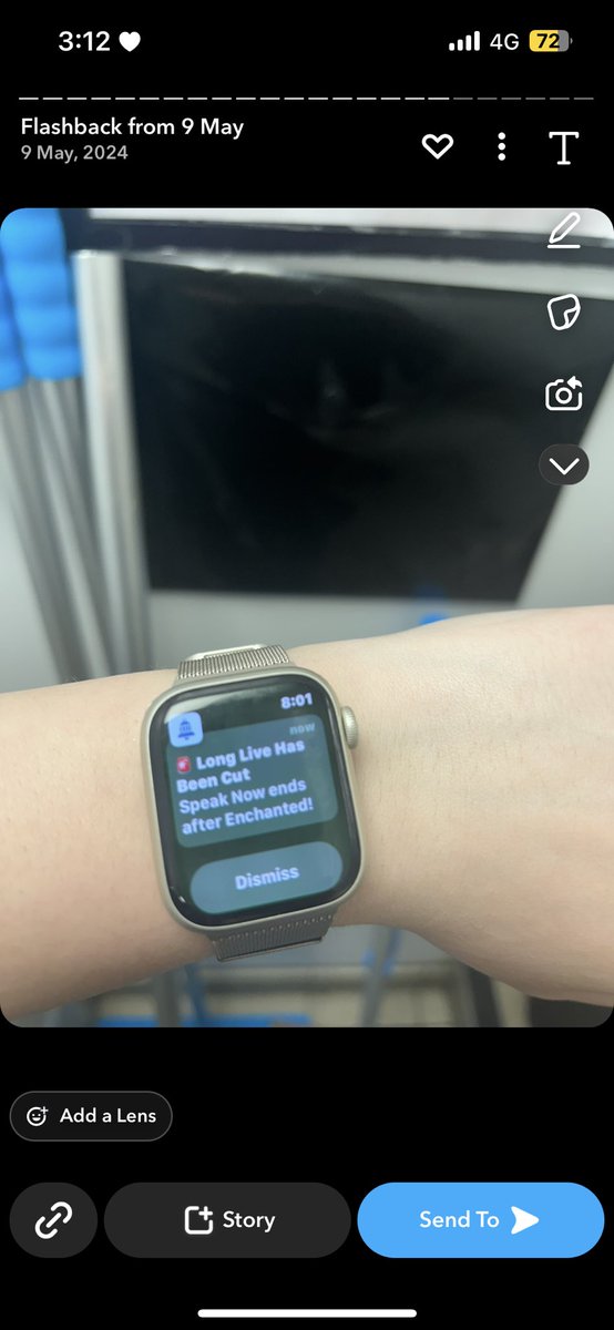 wister1agard3n's tweet image. a year ago today i was in work and got the devastating news of long live being cut from the eras setlist via my apple watch and @swiftalert_13 😭😭😭