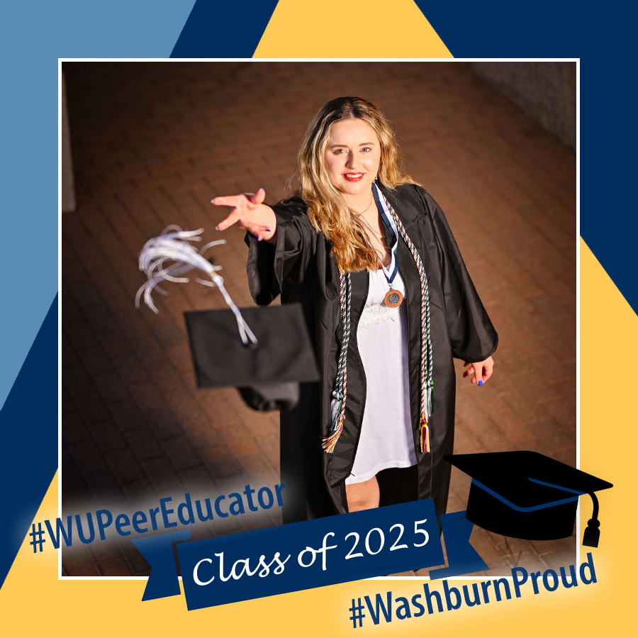 Congratulations to graduating peer educator Taylor Romanchek! Taylor's favorite peer educating memory was "Getting to watch my students grow out of their shells and become campus leaders."
facebook.com/36299839199729…