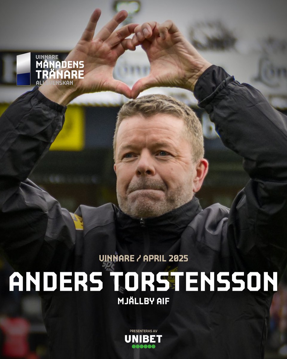 👏 | Anders Torstensson är månadens tränare.

Läs mer på maif.se 🔗

#MjällbyAIF #Allsvenskan2025