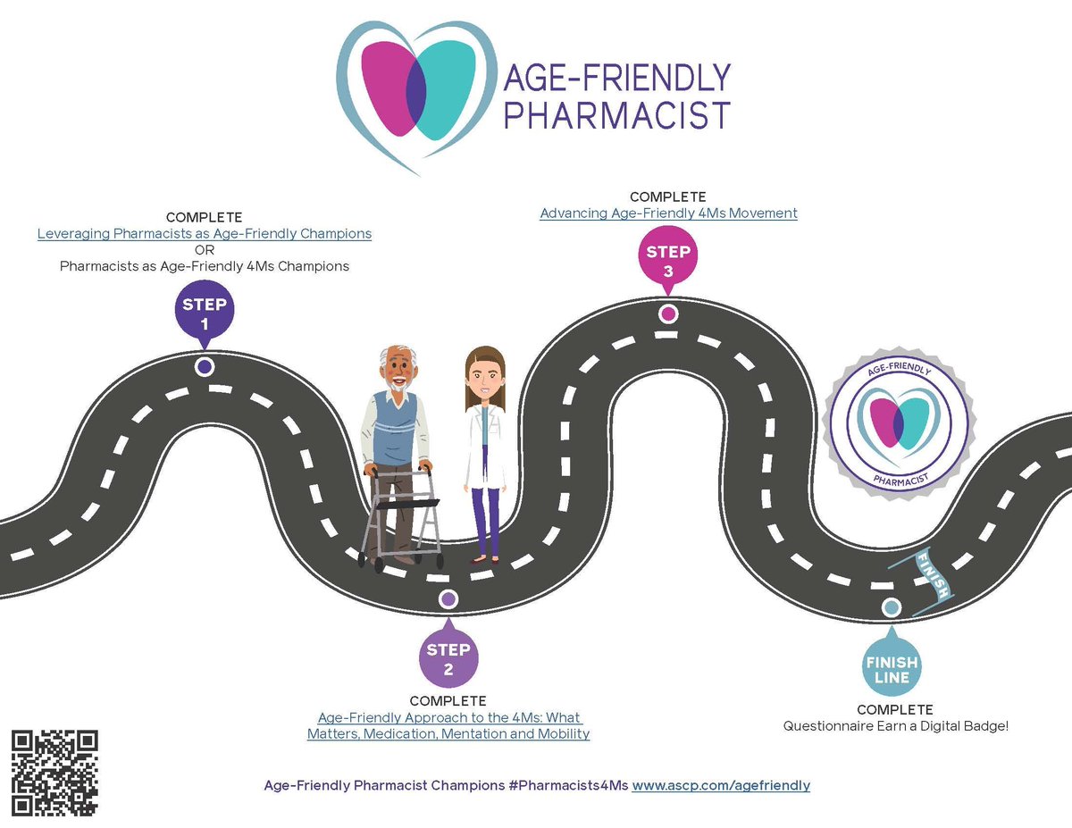 Lamy Center (@lamycenter) on Twitter photo Follow the path to become an age-friendly pharmacist and learn about the 4Ms movement to earn a digital badge! 
#Pharmacist4Ms Follow the path to become an age-friendly pharmacist and learn about the 4Ms movement to earn a digital badge! 
#Pharmacist4Ms