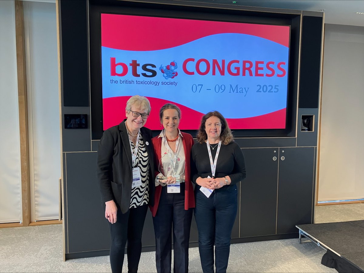 MRC Toxicology Unit (@mrc_tu) on Twitter photo Congratulations to our Unit Director Professor Anne Willis who received the John Barnes Prize at the 2025 BTS Congress yesterday. This biannual award is given to recognise a leader in Toxicology and Safety Science.
Read more here: buff.ly/0PY2zJt
<a href="/BritToxSoc/">BritishToxSociety</a> Congratulations to our Unit Director Professor Anne Willis who received the John Barnes Prize at the 2025 BTS Congress yesterday. This biannual award is given to recognise a leader in Toxicology and Safety Science.
Read more here: buff.ly/0PY2zJt
<a href="/BritToxSoc/">BritishToxSociety</a>