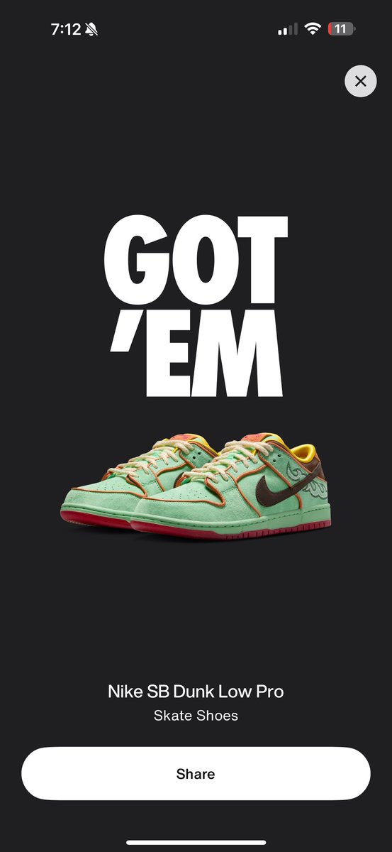 JPILOT31's tweet photo. @SnkrsStock Size 11 hit. Been patiently waiting for these to drop too https://t.co/yHtn0K3qtj
