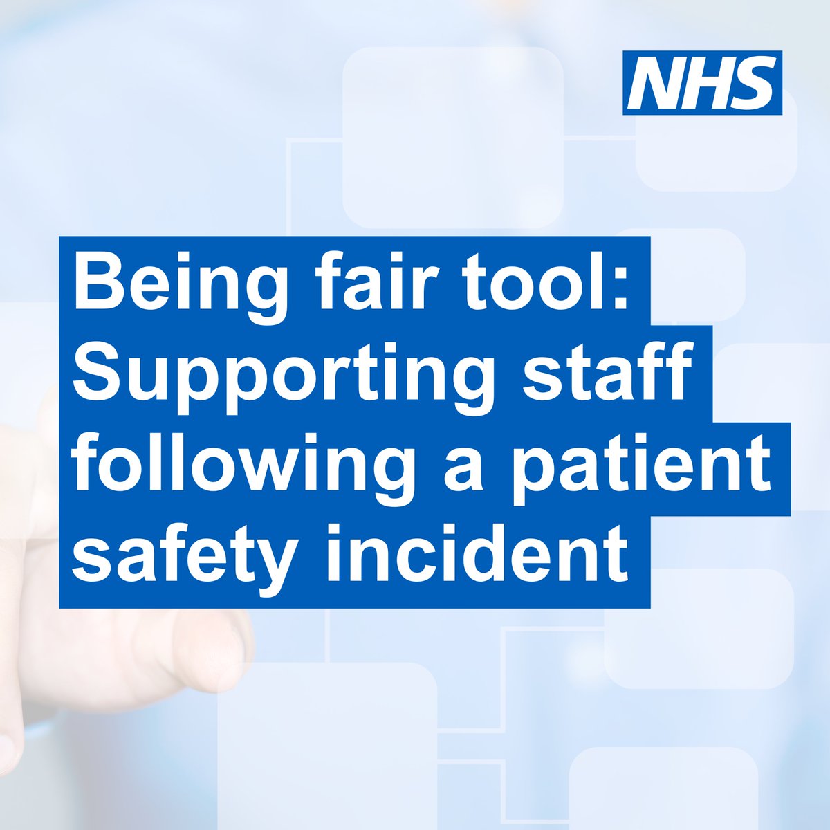 NHS Patient Safety (@ptsafetynhs) on Twitter photo In collaboration with stakeholders, <a href="/NHSEngland/">NHS England</a>'s national patient safety team has developed the 'Being fair tool' which replaces ‘A just culture guide’. The new tool better aligns with the core principles of the Patient Safety Incident Response Framework. england.nhs.uk/patient-safety… In collaboration with stakeholders, <a href="/NHSEngland/">NHS England</a>'s national patient safety team has developed the 'Being fair tool' which replaces ‘A just culture guide’. The new tool better aligns with the core principles of the Patient Safety Incident Response Framework. england.nhs.uk/patient-safety…