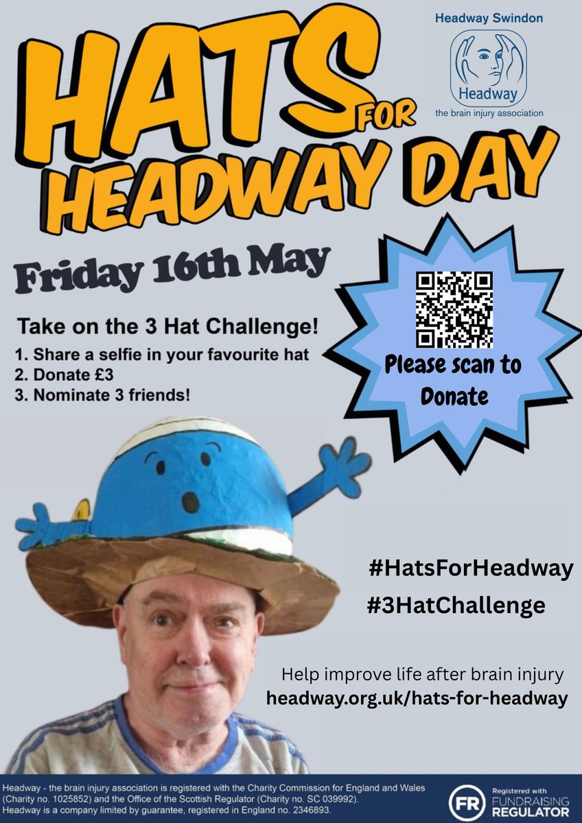 One week until #HatsForHeadway!
Get your hats ready and join us in raising awareness and support for those affected by brain injury.
Whether it’s silly, stylish, or wonderfully wacky—every hat helps make a difference!
Clients will be taking part too, look out for their creations!
