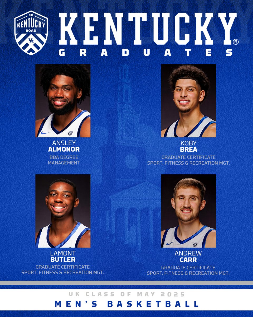 KentuckyMBB's tweet image. Congratulations to our 2025 Graduates 🎉

📰🔗 - ukathletics.com/news/2025/05/0…