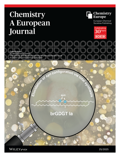 #CoverFeature #TotalSynthesis of the Membrane Spanning Tetraether Lipid brGDGT Ia and Elucidation of Its Stereochemical Configuration (Adriaan J. Minnaard and co-workers) onlinelibrary.wiley.com/doi/10.1002/ch… • onlinelibrary.wiley.com/doi/10.1002/ch…