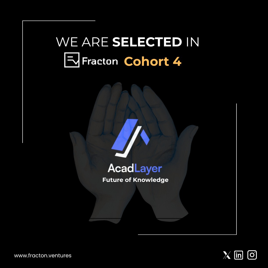 AcadLayer (@acadlayerhq) on Twitter photo ๐๐โ๐ซ๐ ๐ข๐ง ๐
๐ซ๐๐๐ญ๐จ๐ง ๐๐จ๐ก๐จ๐ซ๐ญ ๐ ๐
@AcadlayerHQ has officially joined Fracton Ventures Accelerator โ building alongside the best in the decentralized future. ๐๐ ๏ธ
<a href="/wecandaoit/">Fracton Ventures - Ethereum Incubator</a> <a href="/wecandaoit_jp/">Fracton Ventures ๆฅๆฌ่ชๅ
ฌๅผ #WECANDAOIT</a>
We're reimagining education.
๐ On-chain
๐ค AI-native
๐ก๏ธ Trustless
โ
๐๐โ๐ซ๐ ๐ข๐ง ๐
๐ซ๐๐๐ญ๐จ๐ง ๐๐จ๐ก๐จ๐ซ๐ญ ๐ ๐
@AcadlayerHQ has officially joined Fracton Ventures Accelerator โ building alongside the best in the decentralized future. ๐๐ ๏ธ
<a href="/wecandaoit/">Fracton Ventures - Ethereum Incubator</a> <a href="/wecandaoit_jp/">Fracton Ventures ๆฅๆฌ่ชๅ
ฌๅผ #WECANDAOIT</a>
We're reimagining education.
๐ On-chain
๐ค AI-native
๐ก๏ธ Trustless
โ