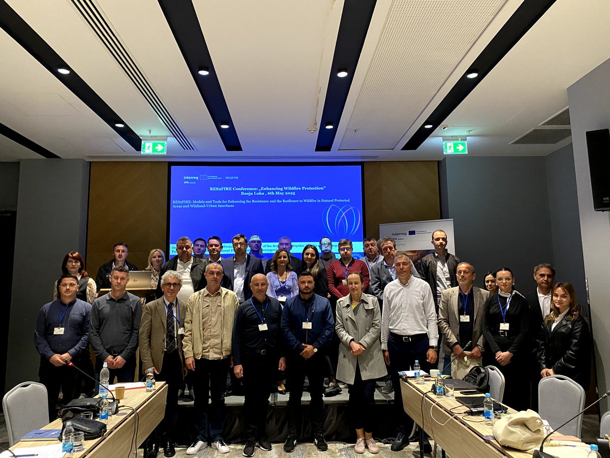 ИНСТИТУТ ЗА ЗиЕ РС (@ekoinstitut) on Twitter photo RES2FIRE Conference in Banja Luka: Regional Community Joins Forces for Wildfire Resilience 🌍 On 6 May 2025, the <a href="/ekoinstitut/">Институт за заштиту и екологију Републике Српске</a> and Kozara National Park hosted a conference in Banja Luka as part of the RES2FIRE project (Interreg IPA ADRION). More details: institutzei.net/vijest.php?id=… RES2FIRE Conference in Banja Luka: Regional Community Joins Forces for Wildfire Resilience 🌍 On 6 May 2025, the <a href="/ekoinstitut/">Институт за заштиту и екологију Републике Српске</a> and Kozara National Park hosted a conference in Banja Luka as part of the RES2FIRE project (Interreg IPA ADRION). More details: institutzei.net/vijest.php?id=…