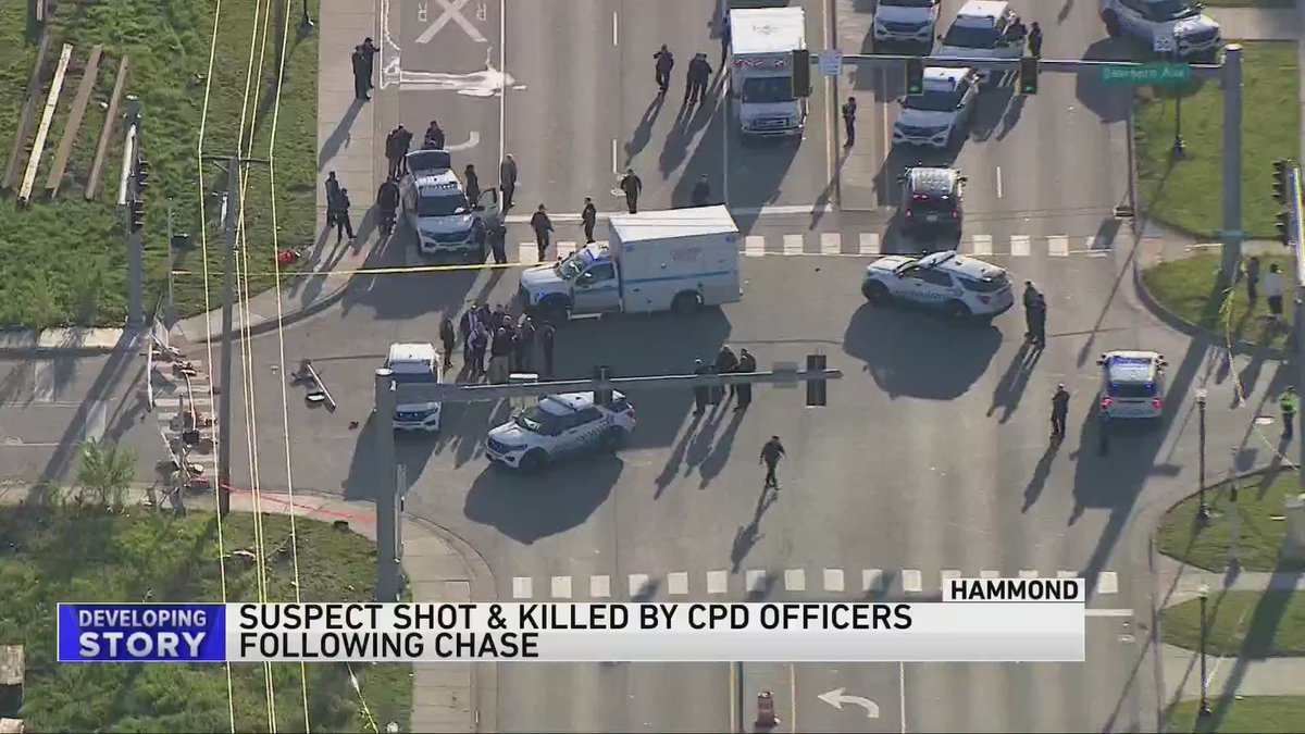 #BREAKING Suspect killed in shootout with Chicago police in Hammond; COPA investigating 
Full story: tinyurl.com/53e5p3fw