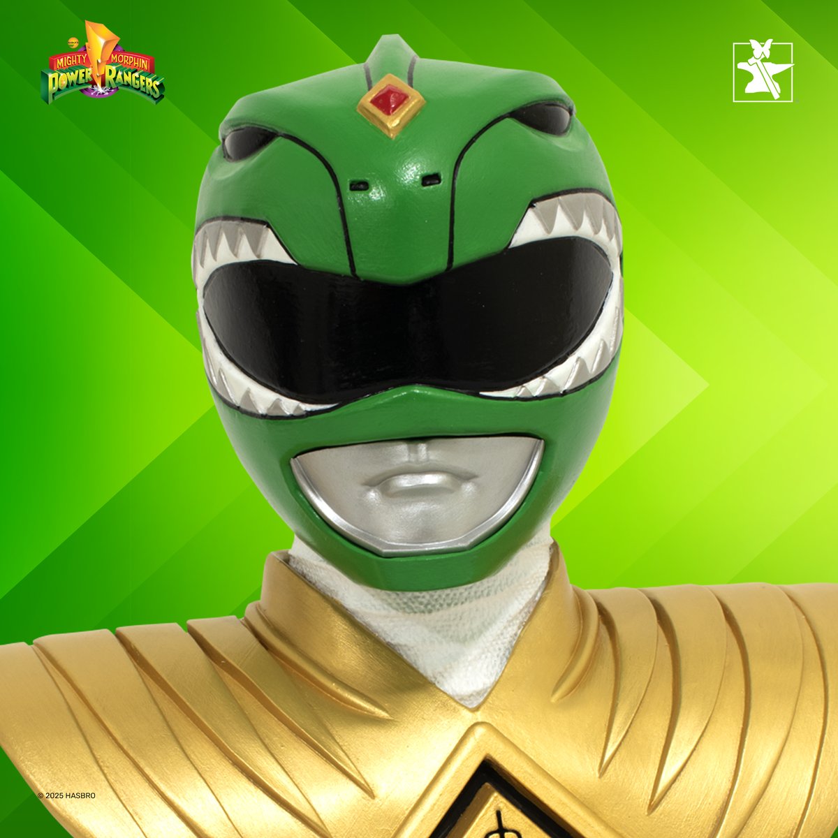 Dragon Dagger not included—but the power is real. 🐲 The Green Ranger 1:2 scale Legends in 3D Bust is here and ready to dominate your display shelf. 

bit.ly/GREEN_RANGER_L…

 #PowerRangers #GreenRanger #Legendsin3Dimensions #MMPR