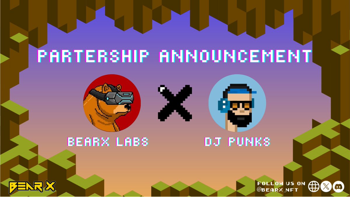 🤝<a href="/BearX_NFT/">BearX Labs</a> x <a href="/DjayPunks/">DJ Punks</a> 🤝

🎉 We’re teaming up for something loud and legendary!

 🐻A special giveaway is coming your way - stay tuned and get ready to vibe with us
