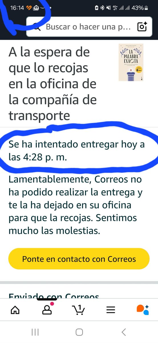 rigugi's tweet photo. @CorreosAtiende sois unos auténticos visionarios 

Gracias por vuestra visión de futuro y las molestias https://t.co/x3QmZEO5C9