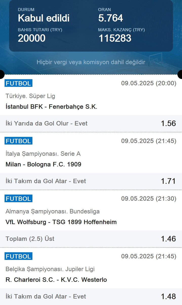Günün Kuponu.

Kazanırsak 15K dağıtım yaparız..

Rt,yorum ve beğeni atanlara haftasonu kupon parası bizden.

Bol Şanslar ❤️