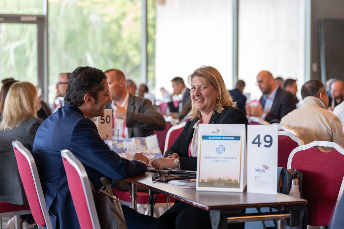 WCA_Projects's tweet image. It’s all about connections and conversations today at #WCAProjects2025!

📍 Meet our sponsors at their fix tables

Make the most of your time here by connecting directly with our valued sponsors.

#WCAProjects2025 #WCAProjects #GlobalConnections #ProjectLogistics #ProjectCargo