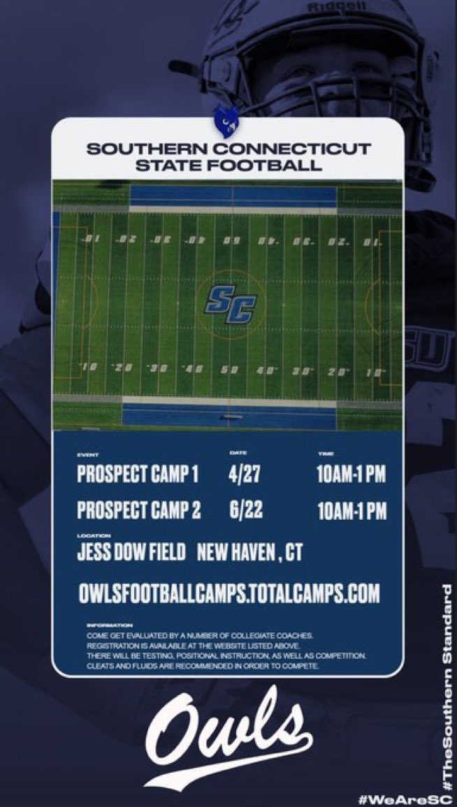 Aiden Barbosa (@aidenbarbosaa) on Twitter photo Honored to be invited to <a href="/SCSUFB/">SCSU Football</a> camp this June.thank you <a href="/CoachEggerling/">Coach Eggerling</a> and the rest of the staff for this huge opportunity #agtg🙏🏽<a href="/Mtownfb/">Middletown Football</a> <a href="/TEAMEYEKONIK/">TEAM EYEKONIK SKILL TRAINING & RECRUITING</a> <a href="/WRCoach_E/">WRCoach_E</a> <a href="/Kyle16Scott/">Scotty ⭐</a> Honored to be invited to <a href="/SCSUFB/">SCSU Football</a> camp this June.thank you <a href="/CoachEggerling/">Coach Eggerling</a> and the rest of the staff for this huge opportunity #agtg🙏🏽<a href="/Mtownfb/">Middletown Football</a> <a href="/TEAMEYEKONIK/">TEAM EYEKONIK SKILL TRAINING & RECRUITING</a> <a href="/WRCoach_E/">WRCoach_E</a> <a href="/Kyle16Scott/">Scotty ⭐</a>