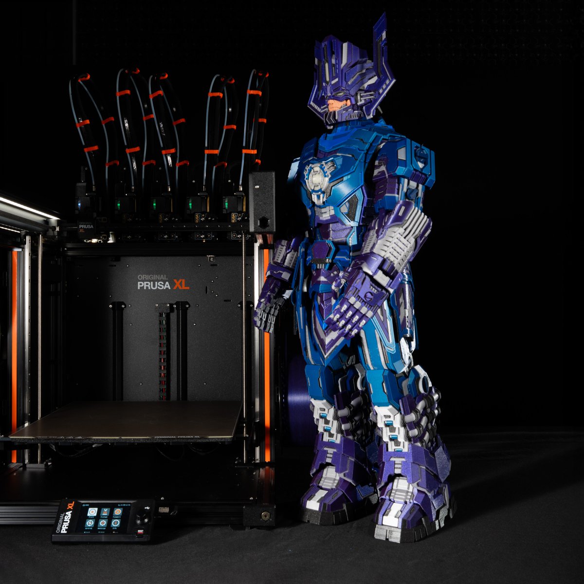 Prusa3D (@prusa3d) on Twitter photo Looking forward to the new Fantastic Four movie? 🎬 Then you'll definitely love this epic make by our teammate <a href="/SameOldShane/">SameOldShane #1440makers</a> - printed on Original Prusa XL. It's Battlegeus by <a href="/toymakr3d/">Toymakr3d</a> , and it's massive: 750mm tall! Even our XL printer looks more like a Mini+ next to it. The Looking forward to the new Fantastic Four movie? 🎬 Then you'll definitely love this epic make by our teammate <a href="/SameOldShane/">SameOldShane #1440makers</a> - printed on Original Prusa XL. It's Battlegeus by <a href="/toymakr3d/">Toymakr3d</a> , and it's massive: 750mm tall! Even our XL printer looks more like a Mini+ next to it. The