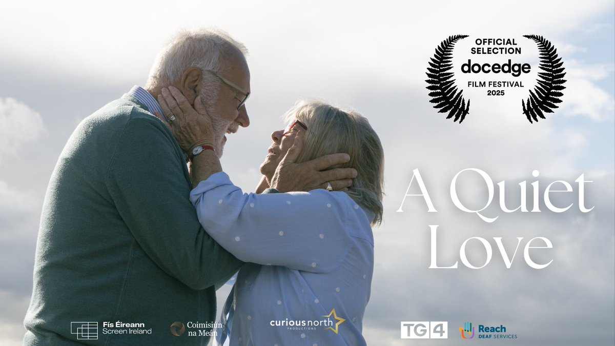 Curious North Productions (@curiousnorthtv) on Twitter photo We are so excited to announce that ‘A Quiet Love’ will have its World Premiere at <a href="/Docedge/">Doc Edge - Life Unscripted</a> 2025, New Zealand’s Academy Award-qualifying film festival.
A Quiet Love captures the love stories of three Deaf couples through Irish Sign Language, directed by Garry Keane. We are so excited to announce that ‘A Quiet Love’ will have its World Premiere at <a href="/Docedge/">Doc Edge - Life Unscripted</a> 2025, New Zealand’s Academy Award-qualifying film festival.
A Quiet Love captures the love stories of three Deaf couples through Irish Sign Language, directed by Garry Keane.