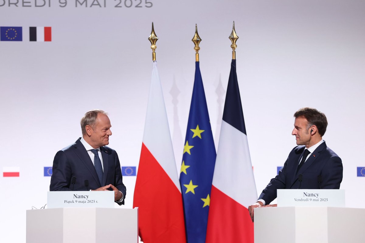 💬 Prime Minister @DonaldTusk in #Nancy: Our nations will feel safe when we work to turn security and support guarantees into reality.