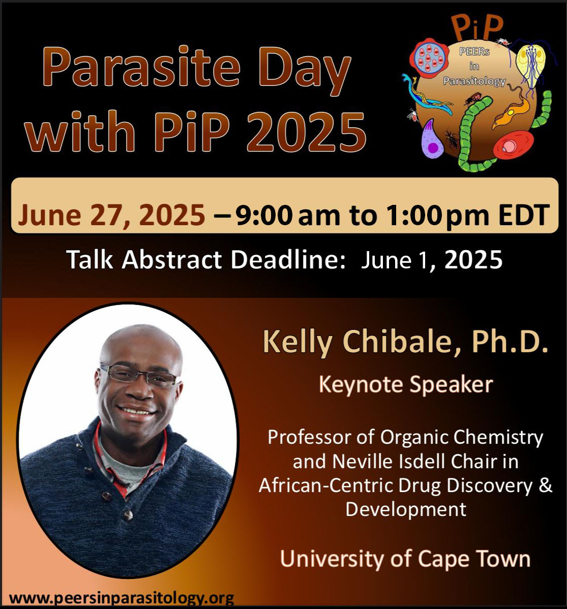 Sabrina Absalon (@sabrina_absalon) on Twitter photo 🎉 Join Us for Parasite Day with PiP 2025! We are thrilled to announce Parasite Day with <a href="/PiParasitology/">PEERs in Parasitology (PiP)</a> on June 27, 2025, from 9:00 am to 1:00 pm EDT! This virtual symposium will spotlight groundbreaking work in parasitology by scientists from historically excluded backgrounds. 🎉 Join Us for Parasite Day with PiP 2025! We are thrilled to announce Parasite Day with <a href="/PiParasitology/">PEERs in Parasitology (PiP)</a> on June 27, 2025, from 9:00 am to 1:00 pm EDT! This virtual symposium will spotlight groundbreaking work in parasitology by scientists from historically excluded backgrounds.