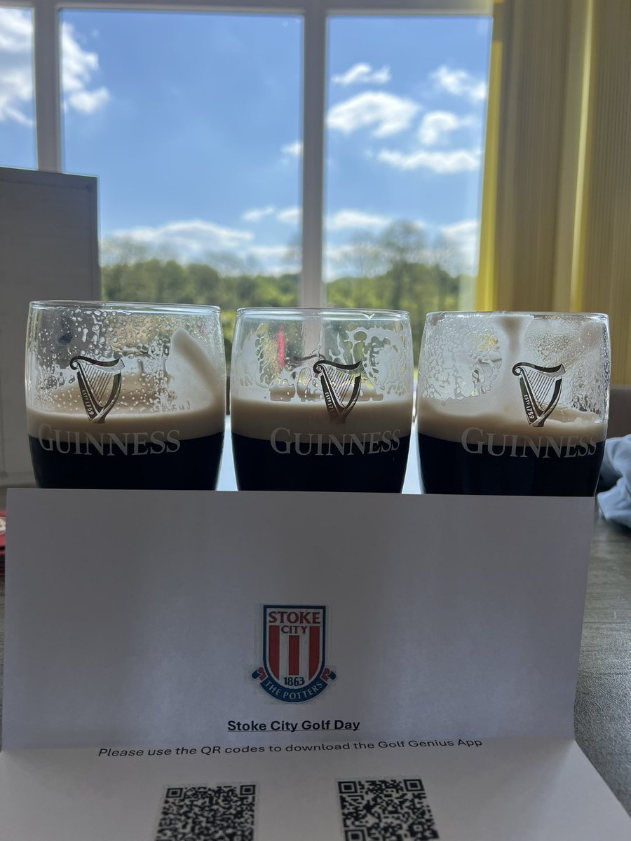 Well done <a href="/idonno07/">Donno</a> <a href="/paulmoors1/">Paul Moors</a> and me!!  Splitting the “E” <a href="/stokecity/">Stoke City FC</a> Golf Day!!! 😎😀 drinking is so much easier than golfing!!  😂😂😂 🇵🇪⚽️ ⛳️