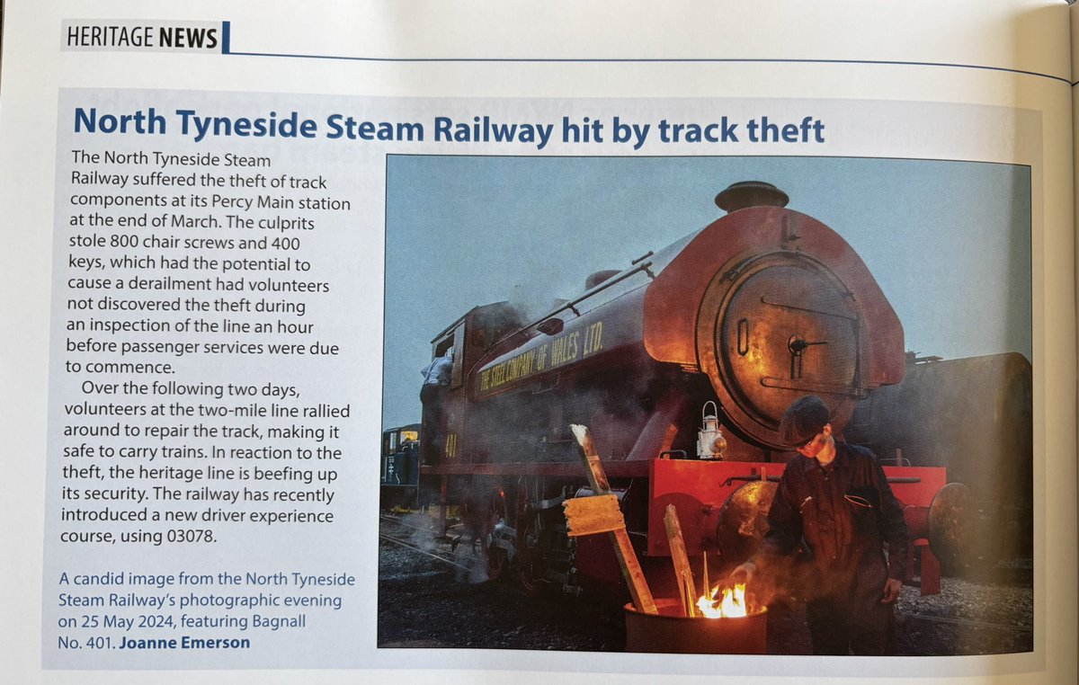 Joanne Emerson (@remenos) on Twitter photo Thank you so much to Jonathan <a href="/ChimeWhistle/">Chime Whistle Publishing</a> for giving me my first opportunity to have one of my railway photographs published in <a href="/TodaysRailways/">Today's Railways UK</a> - and please support <a href="/north_steam/">North Tyneside Steam Railway</a> where this fantastic photo was taken #femalerailwayphotographer Thank you so much to Jonathan <a href="/ChimeWhistle/">Chime Whistle Publishing</a> for giving me my first opportunity to have one of my railway photographs published in <a href="/TodaysRailways/">Today's Railways UK</a> - and please support <a href="/north_steam/">North Tyneside Steam Railway</a> where this fantastic photo was taken #femalerailwayphotographer