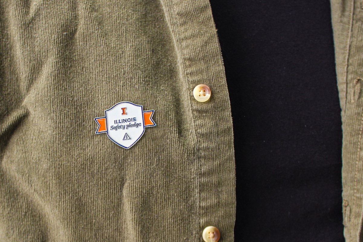 Calling all Illini faculty, students, and staff: Take the Safety Pledge now and receive one of these pins to show off your commitment to creating and maintaining a positive safety culture at Illinois! 

🖋️: besafe.illinois.edu/safety-pledge
