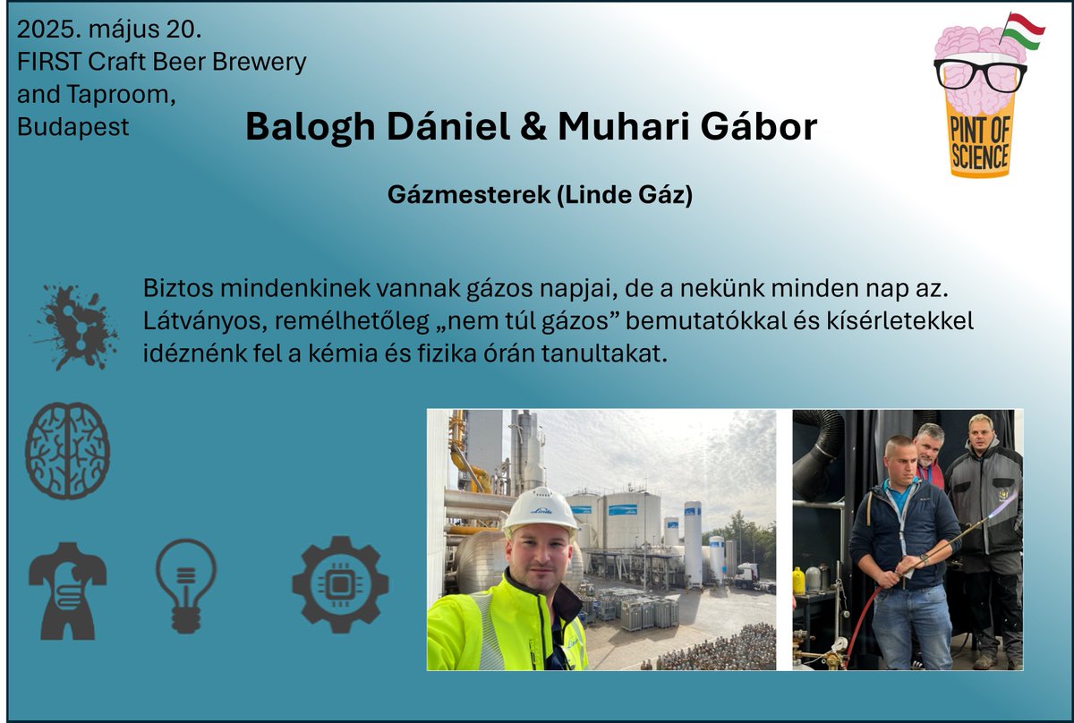 pintofscienceHU's tweet image. Kedves FIRST Craft Beer látogatóink 🤓🍻
Kedden egy kis asztrofizikával 🪐, focival ⚽📈 és egy kis gázzal 😄 tudjátok leöblíteni Velünk! Ez utóbbit Balogh Dániel és Muhari Gábor prezentálja
Regisztrálni se felejtsetek: pintofsciencehungary.wixsite.com/bemutatkozas/k…
#pint25 #pint25hu #FIRSTCraftBeer