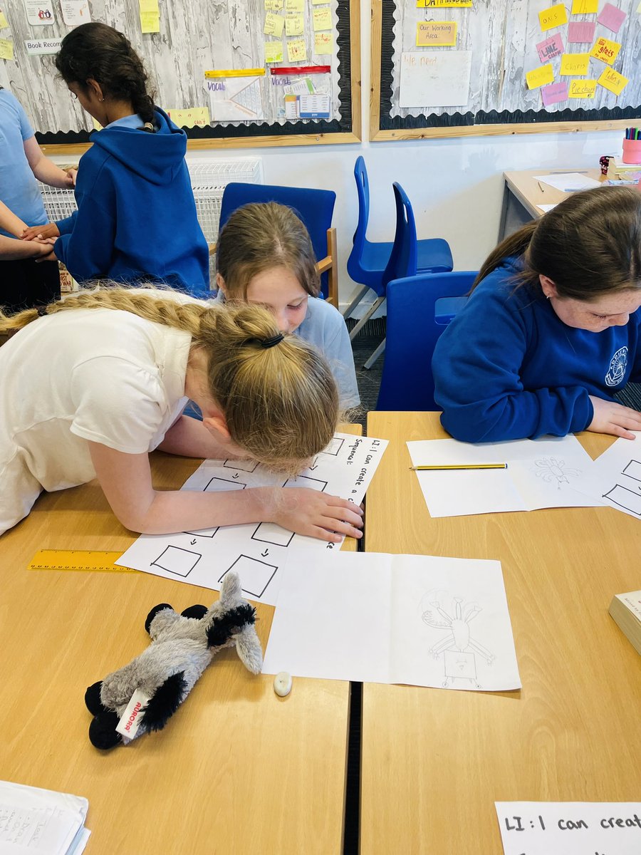 AddiewellPS's tweet image. No digital devices meant some coding unplugged for P5 today! We tried some different algorithms to draw a monster &amp;amp; agreed that we definitely need to be accurate and precise with our instructions.  Then we coded some sequences for secret handshakes - we were very creative! 🤝