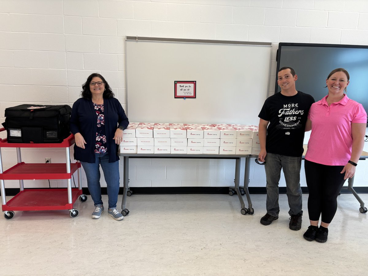 Thank you to Grace Bible Church for today's lunch! Also to <a href="/kfc/">KFC</a> for donating Wednesday's delicious lunch, and to Mrs. Ross for the baked goods on Thursday!

We appreciate the dedication from our teachers and the difference they make at Manchester! 
#TeacherAppreciationWeek