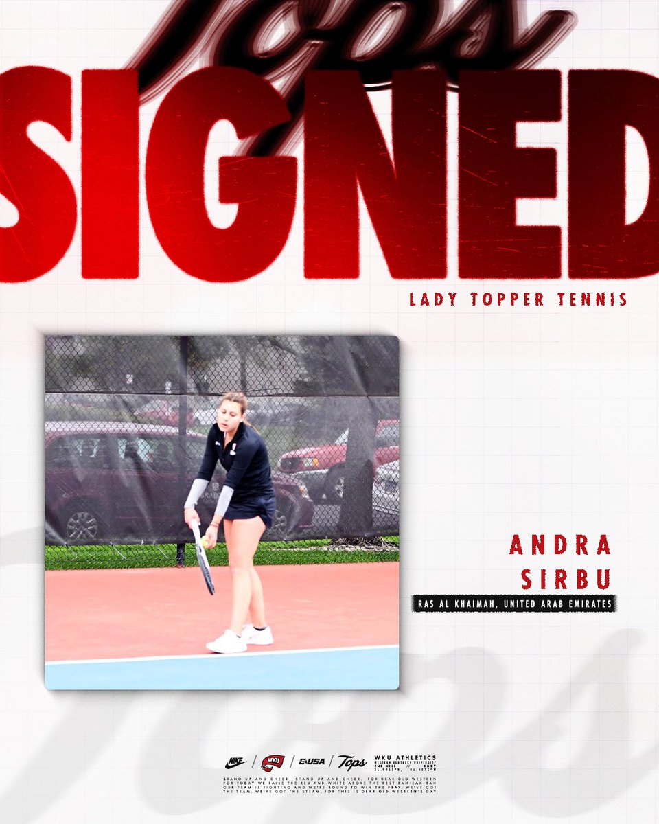 WKUTennis's tweet image. ๐พ๐ฌ๐ณ๐ช๐ถ๐ด๐ฌ ๐ป๐ถ ๐ป๐ฏ๐ฌ ๐ฏ๐ฐ๐ณ๐ณ โ๏ธ
Join us in welcoming Andra Sirbu to the Lady Topper Tennis program! ๐พ
๐ฒ wkusports.com/news/2025/5/9/โฆ
#GoTops