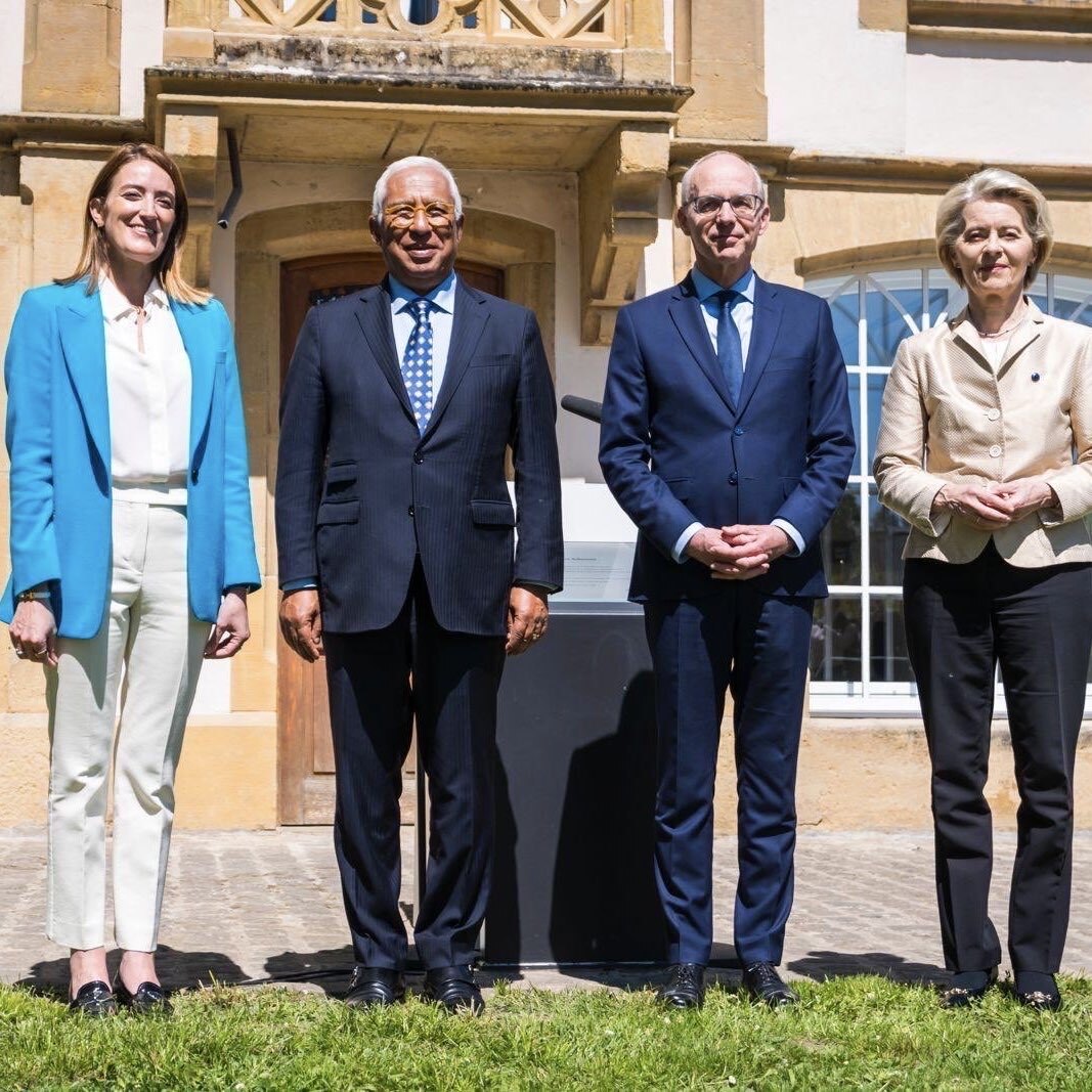 European Parliament (@europarl_en) on Twitter photo "The spirit of the Schuman Declaration lives on. It will continue guiding us as we join forces to ensure peace, prosperity, solidarity, and cooperation in Europe."
Statement from the Presidents of the European Parliament, <a href="/EUCouncil/">EU Council</a> and <a href="/EU_Commission/">European Commission</a> in Luxembourg. "The spirit of the Schuman Declaration lives on. It will continue guiding us as we join forces to ensure peace, prosperity, solidarity, and cooperation in Europe."
Statement from the Presidents of the European Parliament, <a href="/EUCouncil/">EU Council</a> and <a href="/EU_Commission/">European Commission</a> in Luxembourg.