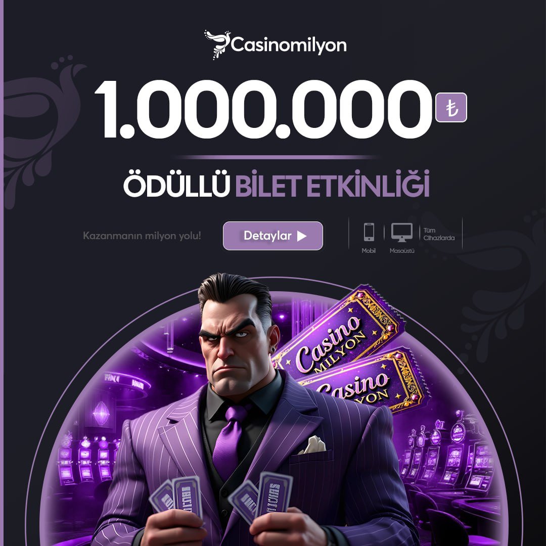 🎆Casinomilyon'da Hayallerin Gerçeğe Dönüyor🎆

💰1 Milyon TL'lik Ödül Havuzu İle Kazanmaya Hazır Mısınız!

✨Sende Casinomilyon'lu Ol Kazanmaya Başla!

✅Detaylar Sitemizin Promosyon Alanında!

🌟Güncel Giriş (t2m.io/casinomilyoncom)