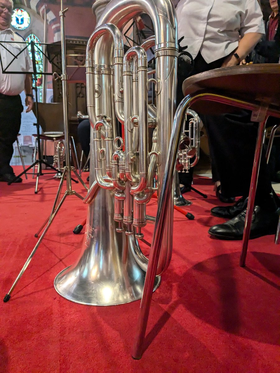 TSA_Wales's tweet image. 95-year-old bandsman on song as @salvationarmyuk in Abergavenny marks 140 years. A series of special events will be held this weekend to celebrate the #anniversary.
On Sunday, Eric Davies will receive a long-service award for 75 years as a bandsman there.