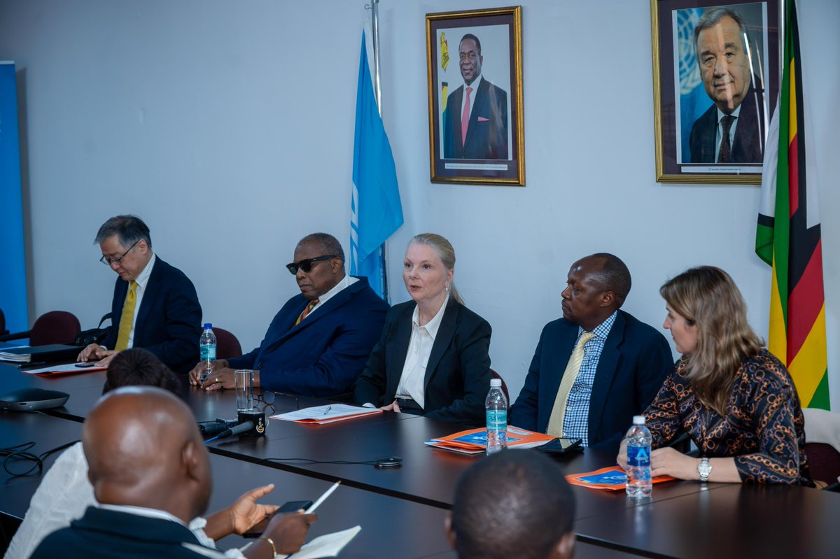 unwomenzw's tweet image. Concluding a mission in Zimbabwe 🇿🇼 @UN_Women Executive Board addressed the media. Reflecting on the week-long engagements, reaffirmed its commitment to #GenderEquality and driving sustainable change for women and girls in alignment with national priorities. @unwomenafrica