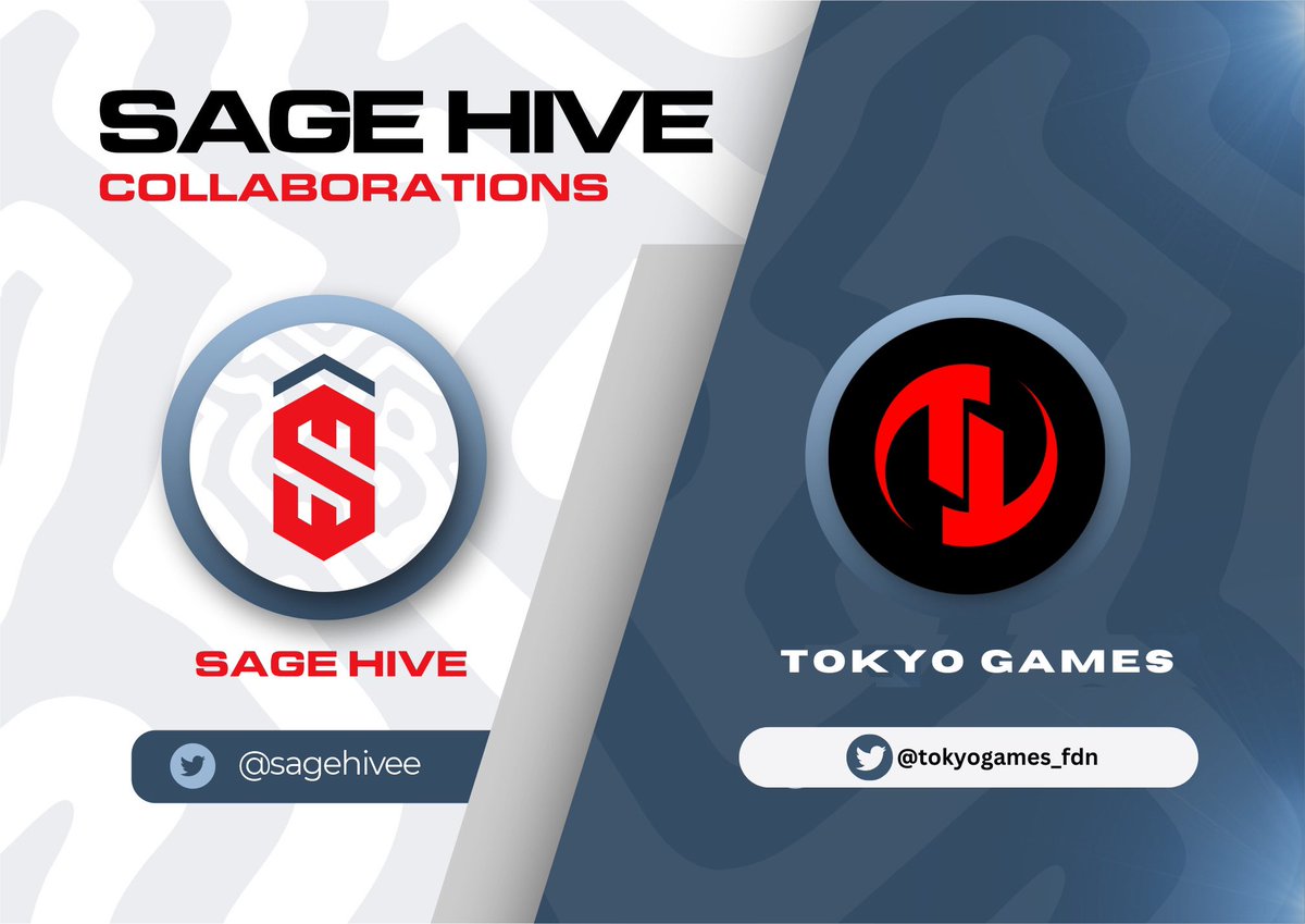 SAGE HIVE ๐ ๏ธ (@sagehivee) on Twitter photo Pleased to announce our collaboration with <a href="/TOKYOGAMES_FDN/">TOKYO GAMES Foundation</a>
TOKYO GAMES is Backed by Japanโs #1 mobile gaming developer and a top Web3 leader, redefining whatโs possible in Web3 gaming.
๐๐๐๐ ๐๐๐๐๐๐๐
SUPPLY: 500 VIP CARD
MINT PRICE: 0.1 $ETH
MINT DATE: 15th May Pleased to announce our collaboration with <a href="/TOKYOGAMES_FDN/">TOKYO GAMES Foundation</a>
TOKYO GAMES is Backed by Japanโs #1 mobile gaming developer and a top Web3 leader, redefining whatโs possible in Web3 gaming.
๐๐๐๐ ๐๐๐๐๐๐๐
SUPPLY: 500 VIP CARD
MINT PRICE: 0.1 $ETH
MINT DATE: 15th May