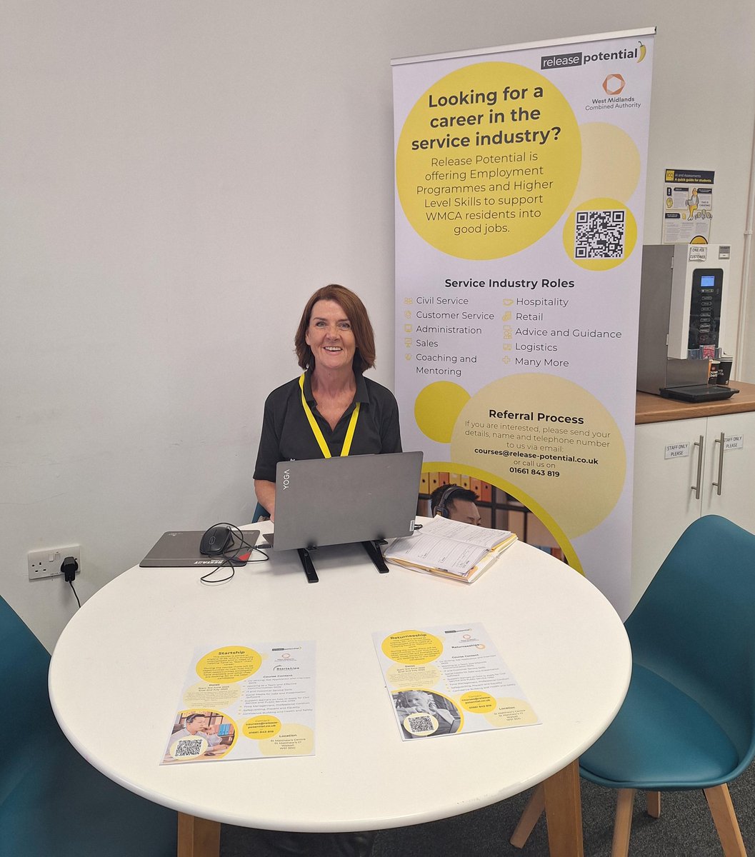 Release Potential (@r_potential) on Twitter photo Frances is at Leading Link today recruiting for our upcoming Walsall Returneeship & Startship course.๐
Pop in, say hello and see what we have to offer! ๐
<a href="/JCPinWestMids/">JCP In West Mids</a> <a href="/WestMids_CA/">West Midlands Combined Authority</a> Frances is at Leading Link today recruiting for our upcoming Walsall Returneeship & Startship course.๐
Pop in, say hello and see what we have to offer! ๐
<a href="/JCPinWestMids/">JCP In West Mids</a> <a href="/WestMids_CA/">West Midlands Combined Authority</a>