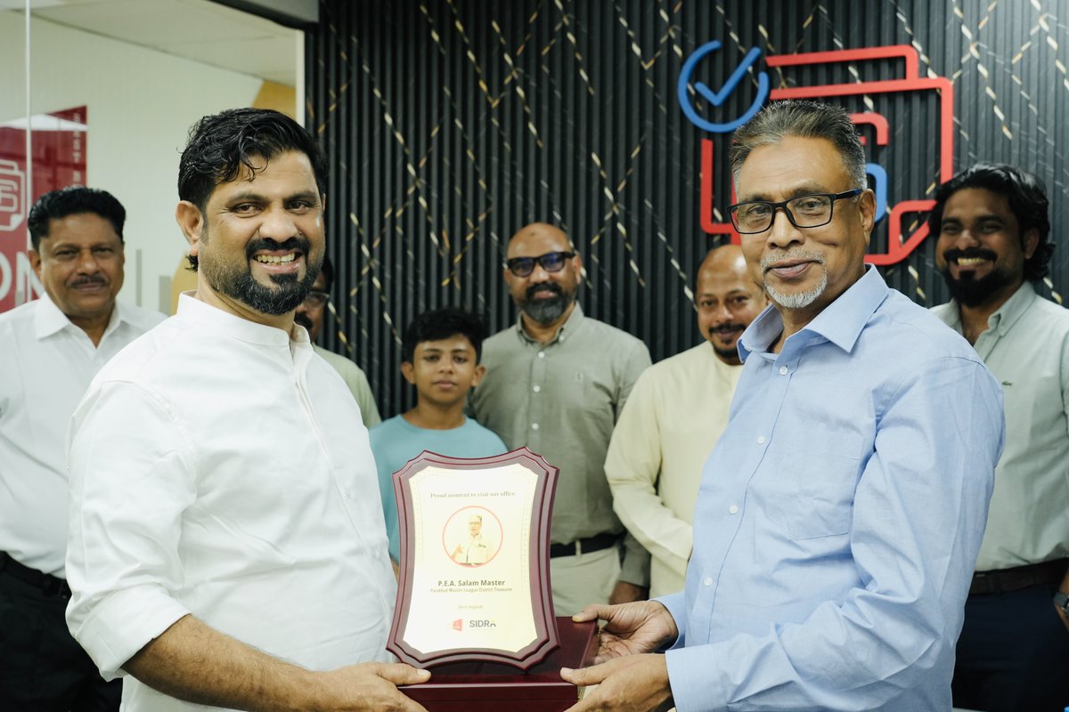 FSolutionMedia's tweet image. A proud and memorable moment at First Solution!
We were honored to welcome the esteemed leadership of the Palakkad Muslim League to our office:
• Marakkar Marayamangalath, District
President
• Adv. Siddique, District Secretary 
• ⁠P.E.A. Salam Master, District Treasurer