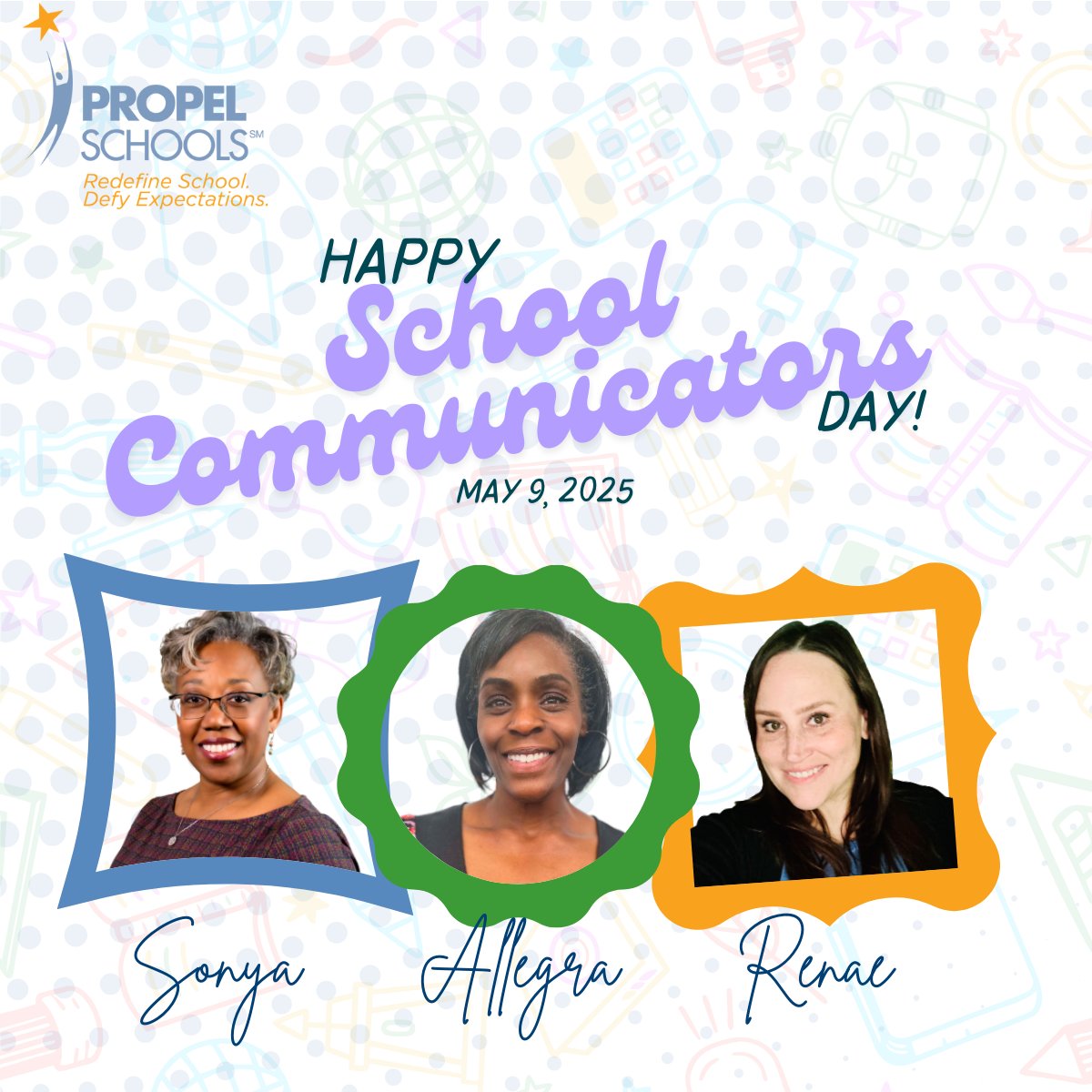 Today, we recognize the dedication, creativity, and behind-the-scenes efforts of our Communications team. Didn't get them anything? Give this post a like or leave a comment. They love that kind of stuff! #SchoolCommunicatorsDay #EducationCommunication #SchoolPR