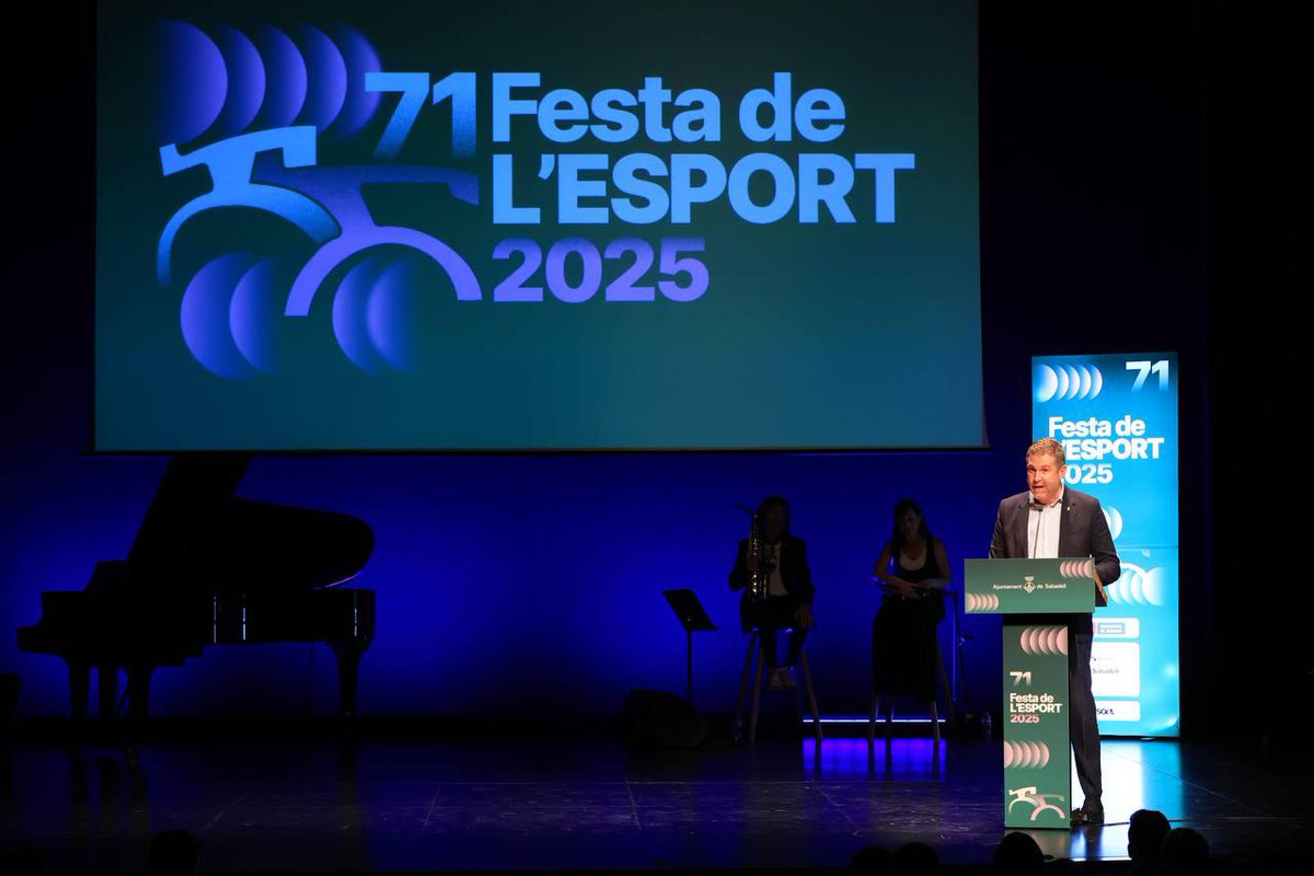 Esports Diputació de Barcelona (@esportsdiba) on Twitter photo 🏆 NIT DE L'ESPORT | #Sabadell va celebrar anit la 71a Festa de l'Esport!
🌟 Felicitem a esportistes, clubs i persones vinculades al món de l'esport per la feina feta!
🎉 Especial enhorabona a <a href="/Maica_GG/">Maica García Godoy</a> , millor esportista, i a <a href="/tennissabadell/">Club Tennis Sabadell</a>, millor entitat!
#EsportsDiba 🏆 NIT DE L'ESPORT | #Sabadell va celebrar anit la 71a Festa de l'Esport!
🌟 Felicitem a esportistes, clubs i persones vinculades al món de l'esport per la feina feta!
🎉 Especial enhorabona a <a href="/Maica_GG/">Maica García Godoy</a> , millor esportista, i a <a href="/tennissabadell/">Club Tennis Sabadell</a>, millor entitat!
#EsportsDiba