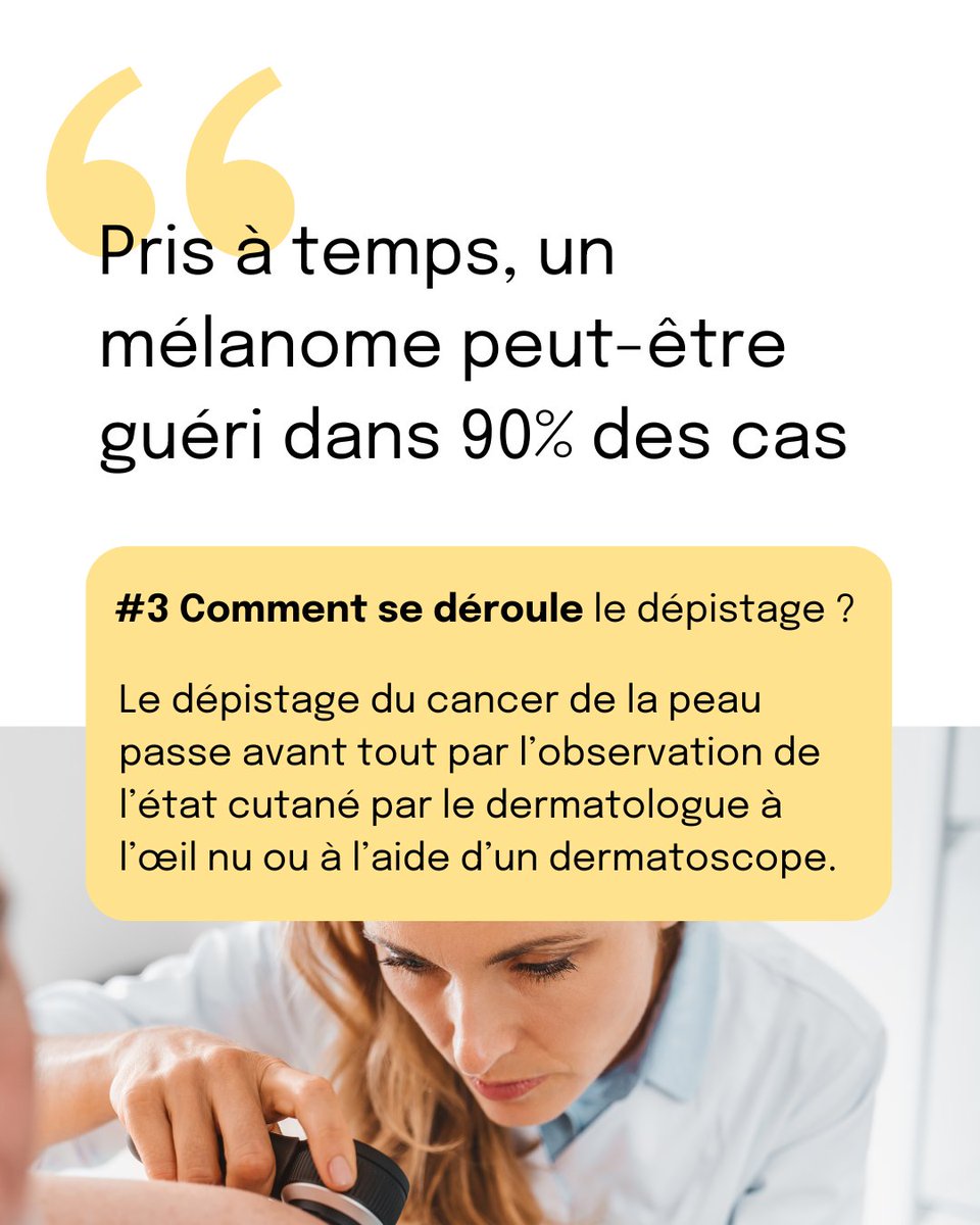 SEMAINE NATIONALE DU DÉPISTAGE DU CANCER DE LA PEAU   

Cette semaine est l’occasion d’alerter sur les risques de développer des cancers cutanés et sensibiliser aux gestes de prévention. 

Alors, faites-vous dépister et inscrivez-vous à notre webinaire de prévention : lien en bio