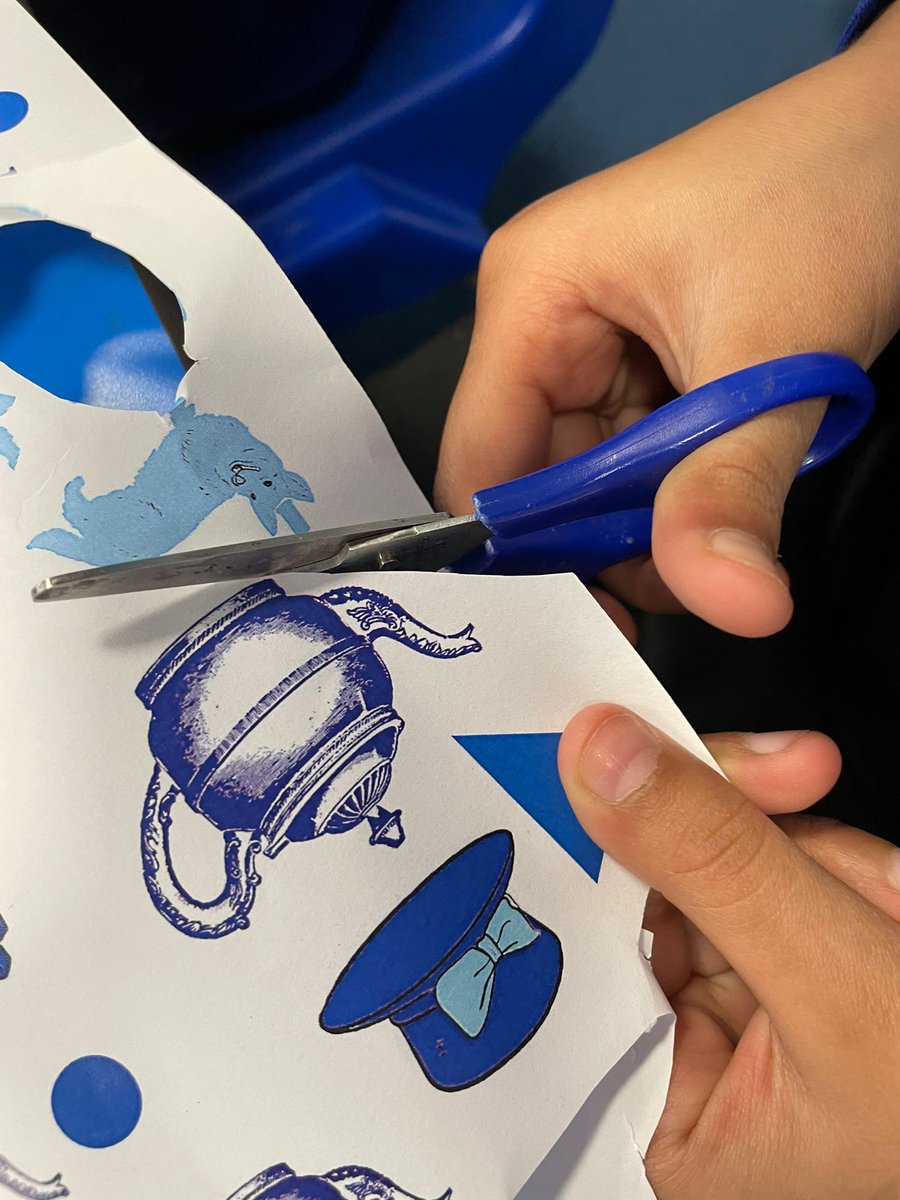 VE Day collage making in year 3 this week. #VEDay80