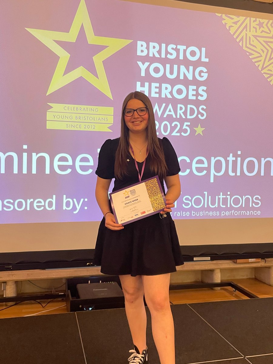🎉 We're very proud of JIGSAW young member Grace shortlisted as a Super Hero finalist in the Community of Purpose Bristol Young Heroes Awards 2025. We nominated her for overcoming challenges to be an exemplary role model in her community.