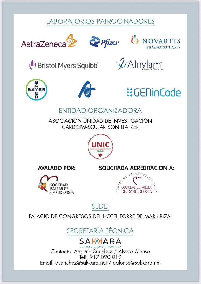 Tomás Ripoll Vera MD,PhD,FESC🇪🇸 (@tripoll) on Twitter photo Ya tenemos el programa del XXVIII Congreso de Avances en IC y Miocardiopatías. IBIZA. 10-11 octubre 2025. Os esperamos!! <a href="/secardiologia/">Soc Esp Cardiología</a> <a href="/Sociedad_SEMI/">Sociedad Española de Medicina Interna (SEMI)</a> <a href="/semfyc/">semFYC</a> <a href="/SonLlatzer/">Hospital Universitari Son Llàtzer</a> <a href="/SonEspases/">HU Son Espases</a> <a href="/HManacor/">Hospital de Manacor</a> <a href="/asef_ibsalut/">asef</a> <a href="/ibsalut/">Servei de Salut de les Illes Balears (IB-SALUT)</a> <a href="/SalutGOIB/">Conselleria de Salut</a> <a href="/idisbaib/">IdISBa</a> <a href="/fmedicinauib/">FMedicinaUIB</a> <a href="/JovenesSec/">JóvenesSEC</a> <a href="/seccCFyGenetCV/">Sección Cardiopatías Familiares y Genética CV SEC</a> Ya tenemos el programa del XXVIII Congreso de Avances en IC y Miocardiopatías. IBIZA. 10-11 octubre 2025. Os esperamos!! <a href="/secardiologia/">Soc Esp Cardiología</a> <a href="/Sociedad_SEMI/">Sociedad Española de Medicina Interna (SEMI)</a> <a href="/semfyc/">semFYC</a> <a href="/SonLlatzer/">Hospital Universitari Son Llàtzer</a> <a href="/SonEspases/">HU Son Espases</a> <a href="/HManacor/">Hospital de Manacor</a> <a href="/asef_ibsalut/">asef</a> <a href="/ibsalut/">Servei de Salut de les Illes Balears (IB-SALUT)</a> <a href="/SalutGOIB/">Conselleria de Salut</a> <a href="/idisbaib/">IdISBa</a> <a href="/fmedicinauib/">FMedicinaUIB</a> <a href="/JovenesSec/">JóvenesSEC</a> <a href="/seccCFyGenetCV/">Sección Cardiopatías Familiares y Genética CV SEC</a>