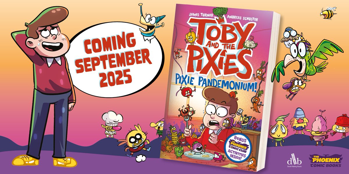 David Fickling Books (@dfb_storyhouse) on Twitter photo 🌟Toby just wants life to stay normal - but the 'helpful' magical pixies have other ideas...
We're so excited to bring you the cover for the new Toby and the Pixies adventure PIXIE PANDEMONIUM*! 🪄
Coming in September!
*First seen in the <a href="/phoenixcomicuk/">The Phoenix comic</a> 🌟Toby just wants life to stay normal - but the 'helpful' magical pixies have other ideas...
We're so excited to bring you the cover for the new Toby and the Pixies adventure PIXIE PANDEMONIUM*! 🪄
Coming in September!
*First seen in the <a href="/phoenixcomicuk/">The Phoenix comic</a>