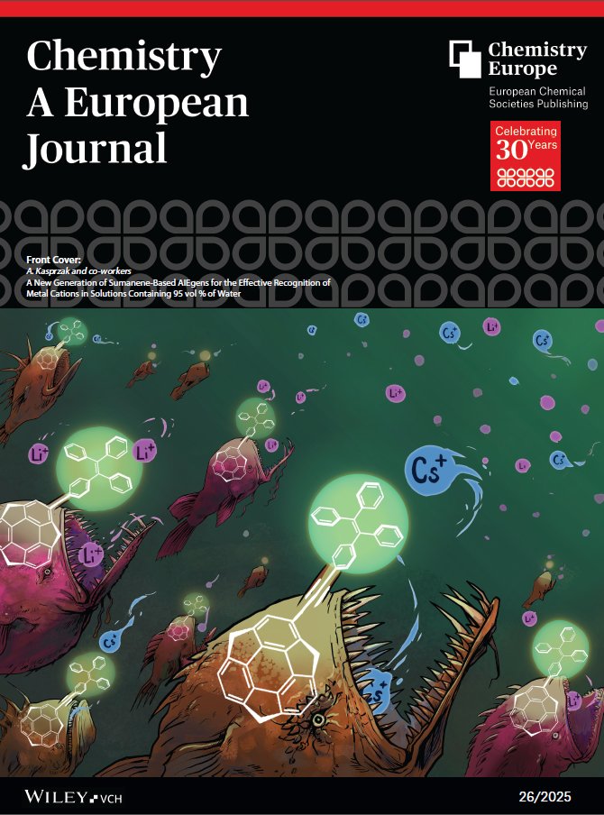 Artur Kasprzak (@kasprzak_wut) on Twitter photo We’re thrilled to share that our recent paper on AIE-active sumanenes has been selected to be featured on the front #cover of Chem. Eur. J <a href="/ChemistryEur/">ChemistryEur</a> !🥳
cover: …mistry-europe.onlinelibrary.wiley.com/doi/10.1002/ch… 🖼️
paper: …mistry-europe.onlinelibrary.wiley.com/doi/10.1002/ch… 🔓
<a href="/wch_pw/">WydziaĹ‚ Chemiczny PW</a> <a href="/NCN_PL/">Narodowe Centrum Nauki</a> <a href="/PW_edu/">Politechnika Warszawska</a> <a href="/Sakurailab_OU/">ć«»äş•ç ”ç©¶ĺ®¤/Sakurai lab.</a> <a href="/MNiSW_GOV__PL/">Ministerstwo Nauki i Szkolnictwa WyĹĽszego</a> We’re thrilled to share that our recent paper on AIE-active sumanenes has been selected to be featured on the front #cover of Chem. Eur. J <a href="/ChemistryEur/">ChemistryEur</a> !🥳
cover: …mistry-europe.onlinelibrary.wiley.com/doi/10.1002/ch… 🖼️
paper: …mistry-europe.onlinelibrary.wiley.com/doi/10.1002/ch… 🔓
<a href="/wch_pw/">WydziaĹ‚ Chemiczny PW</a> <a href="/NCN_PL/">Narodowe Centrum Nauki</a> <a href="/PW_edu/">Politechnika Warszawska</a> <a href="/Sakurailab_OU/">ć«»äş•ç ”ç©¶ĺ®¤/Sakurai lab.</a> <a href="/MNiSW_GOV__PL/">Ministerstwo Nauki i Szkolnictwa WyĹĽszego</a>